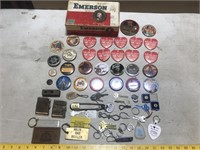 Adv. Key Chains, Clips, Stick Buttons, etc.