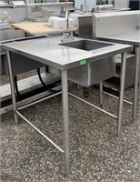 WORK TABLE W / SINK 30" X 37" WD