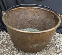 21 x 12" Copper Cauldron Planter