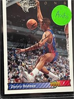 Authentic Signed Dennis Rodman 1992-93 UD #242