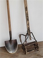 Vintage Cultivator & #2 Digging Shovel