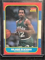 1986-87 FLEER #11 ROLANDO BLACKMAN MAVS