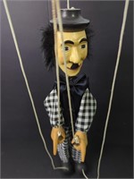 Vintage Charlie Chaplin Wood Marionette