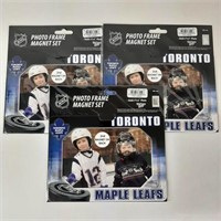 3 x Toronto Maple Leafs Magnetic Photo Frame