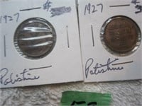 2-1927 Palistinian coins