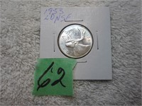 1953 Canadian .25 cent LDNSF