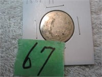 1881 Canadian .25 cent H