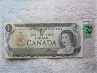 1973 Canada $1 Lawson Bouey FA AU Condition
