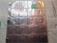 Ten 20 Pocket pages with steel rings (Used)