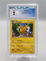 Pikachu CGC Graded 2 Good Pokémon Card