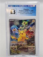 Pikachu CGC Graded 8.5 nm/mint+ Pokémon Card