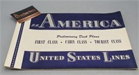 S.S. America Preliminary Deck Plans Book 1946