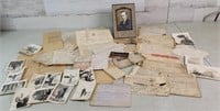 Vintage Mail, Photos. Military Papers Etc.