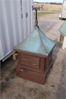 Copper Roofed Wooden Cupola Weathervane