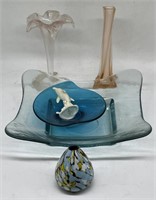 (N) Lenox Dolphin, Vases, and Platters