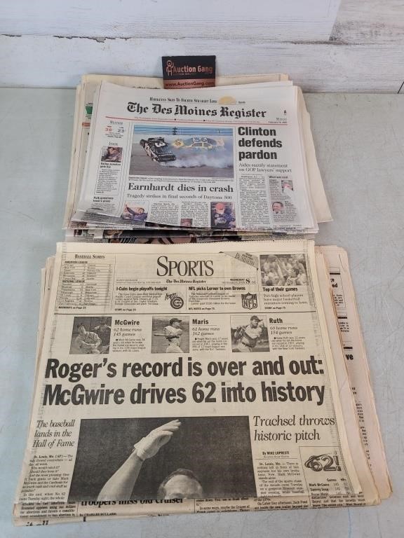 Newspaper Lot Earnhardt Sports