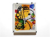 Tom Everhart "Salute" Snoopy Offset Lithograph