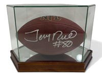 Beckett Jerry Rice Autographed Footabll In Display