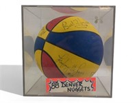 Autographed 1988 Denver Nuggets Basketball