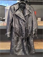 Leather Coat Size 46 Cortefiel