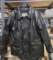 Leather Coat Size 42 Clout
