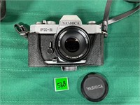 Vtg Yashica FX-2 Camera w/case
