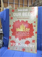 150 Canada Beer store poster