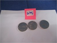 3 Silver Dollars