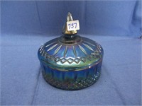 Vintage Iradescent BlueCarnival Indiana Candy Dish
