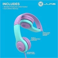 JBuddies Gen 2 Folding Kids Wired Headphones - Pur