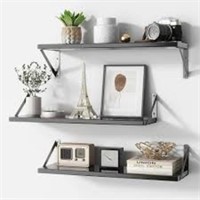 Fun Memories Floating Shelves White, 24 Inch Wall