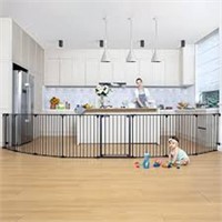 COMOMY 198" Baby Gate Extra Wide, Dog Gate Pet