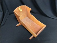 Wooden Doll Cradle