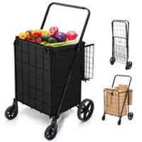 HABUTWAY Folding Shopping Cart with Wheels
