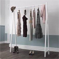 DR.IRON White Metal Clothes Rack Garment