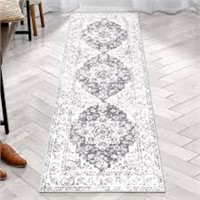 Pauwer Distressed Hallway Runner Rug 2'x10', Non