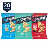 20 POPCORNERS POPPED CORN SNACKS 3 FLAVOR VARIETY