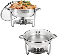 Restlrious Chafing Dish Buffet Set 2 Pack Round
