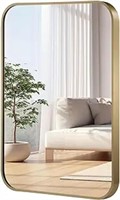 26x38 Inch Gold Mirror, Framed Rectangle Mirror