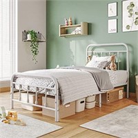 Elegant Home Products Vintage Twin Size Bed Frame