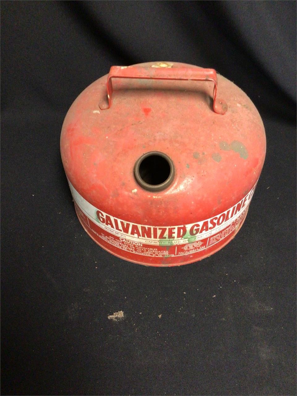 Galvanized Gas Can 2.5 Gallons