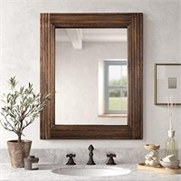 YOSHOOT Hand-Made Wooden Spliced Wall Mirror for