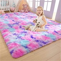 AROGAN Soft Rainbow Area Rugs for Girls Room 5x8