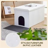 MEEXPAWS Cat Litter Box Enclosure Furniture