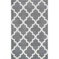 nuLOOM Meeker Trellis Grey 40" x