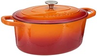 Crock Pot Artisan Oval Enameled Cast Iron Dutch