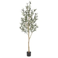 Realead 6ft Artificial Olive Tree, Tall Faux