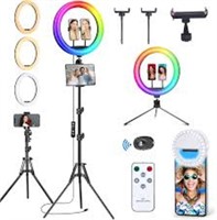 NEWEST13" Selfie Ring Light with 63" Stand and 3