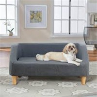 Pet Sofa Bed, Linen Fabric Couch with Washable
