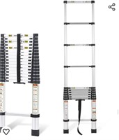RIKADE Telescopic Ladder, 20.63FT Aluminum